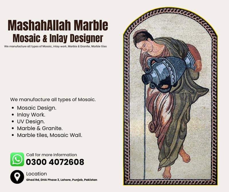 Mosaic - Mosaic Marble - Mosaic Wall - Mosaic Tiles - Inlay Work 0