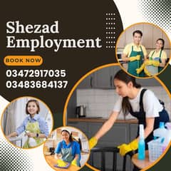 House maids, Maid, Driver, Chef, Cook, Guard, Patient Care, Office boy