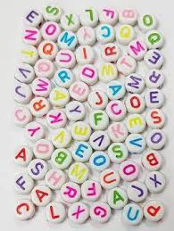 500g  Alphabet beads packet on whole sale rate 1