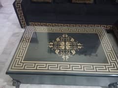 center table with mirror