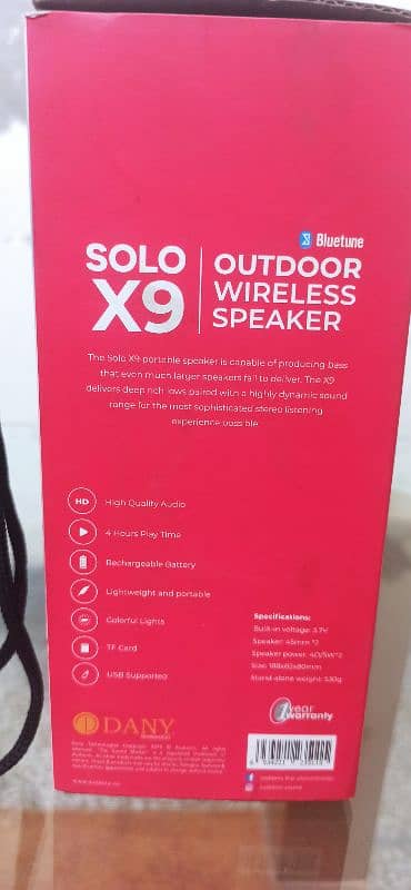 Bluetooth Speaker Audionic Solo X9 3