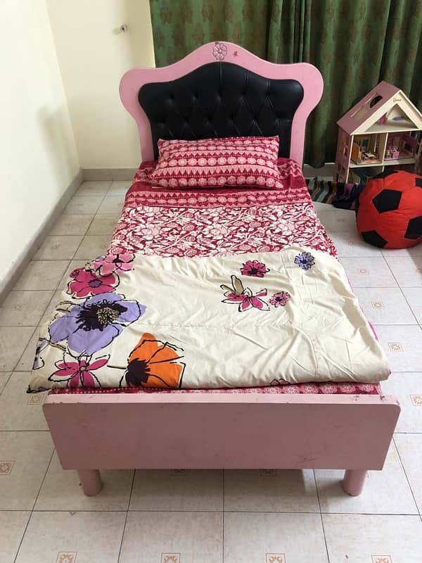 kids Wooden Bed with Matress 0