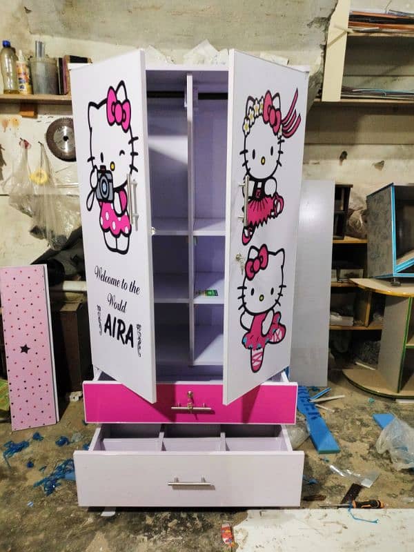 kids cupboard / baby  wardrobe / Almari 0316,5005723 4