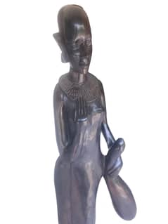 Life-Size Ebony Ethnic Statue