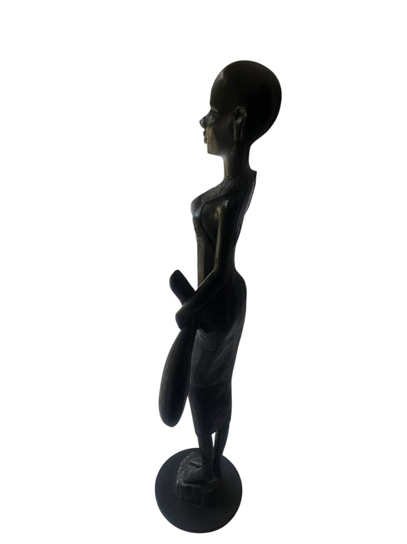 Beautiful Life-Size Ebony Statue (rare) 1