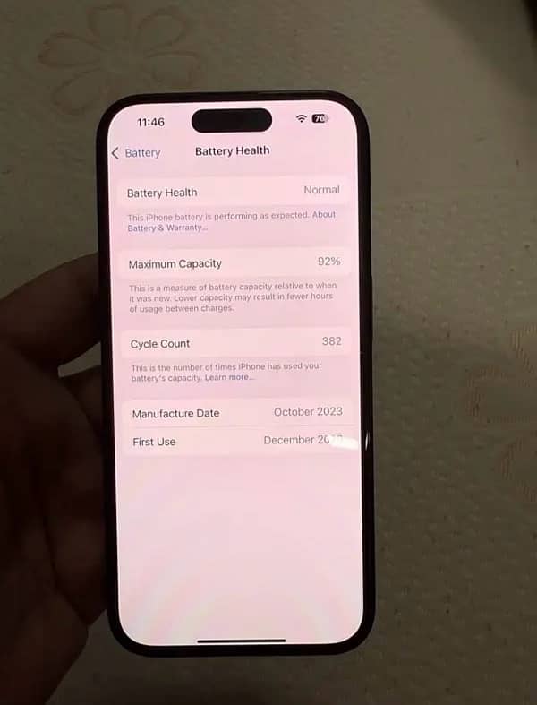 iPhone 15 pro 128gb Factory Unlocked NON PTA, Sim Working LLA 10/10 7