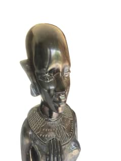 Life-Size Ethnic Statue (Ebony Wood)