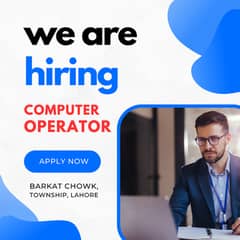 Job for Computer Operators (Entry Level)