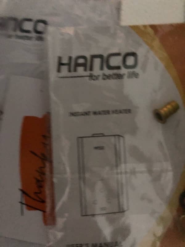 hanco water heater 5