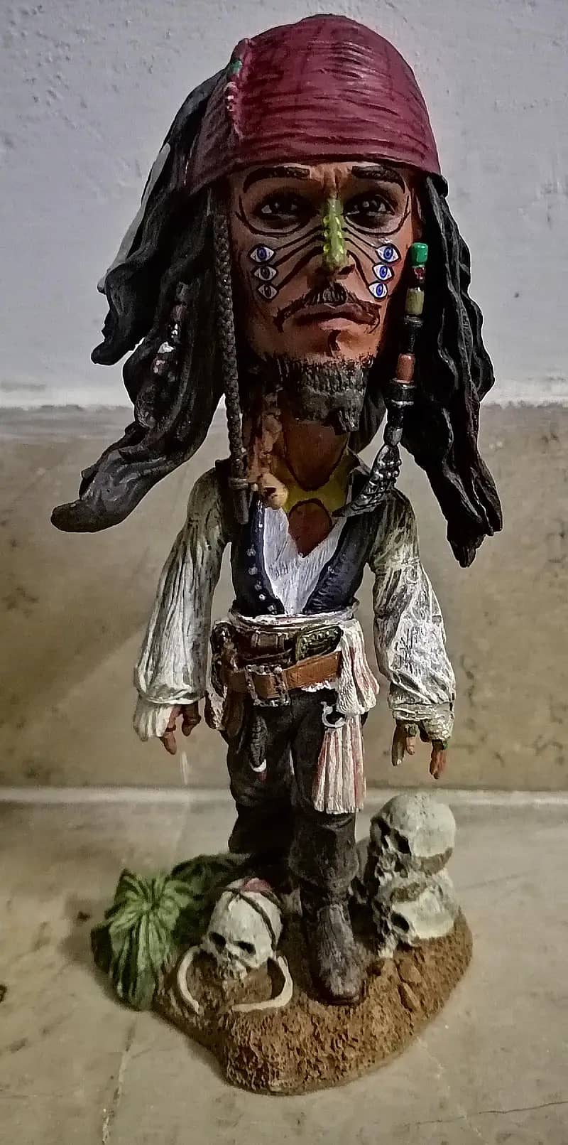 NECA Cannibal Jack's Sparrow Statue Resin HeadKnocker - POTC3 0