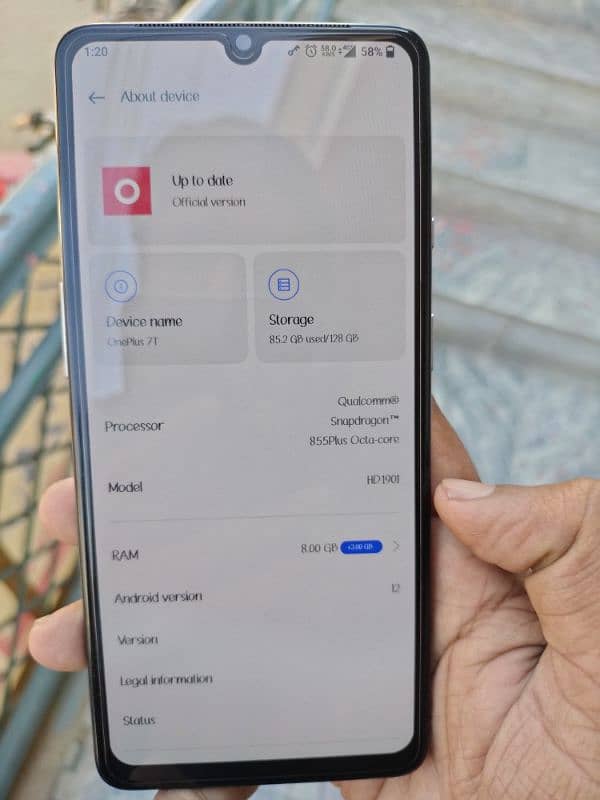 Oneplus 7t official approved snapdragon 855+ gaming 6