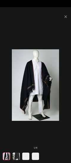 black shawl for man