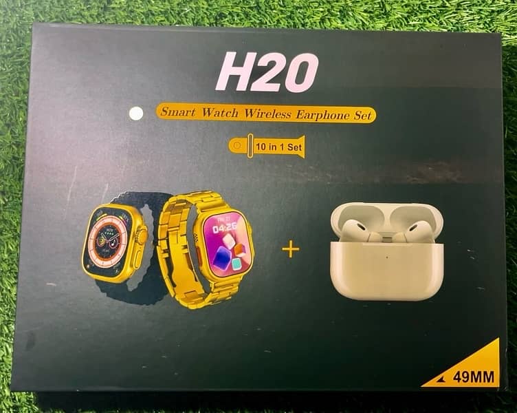 H20 ultra Smart Watch 10+1 with free AirPods 4