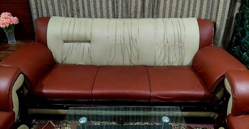 7 Seater Sofa Set Leather 0