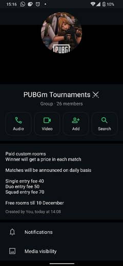 Pubg Tournament available