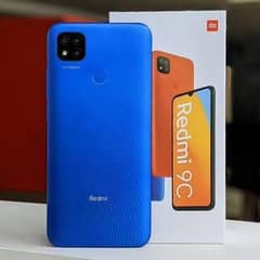 redmi 9c mobile with box dual pta approved phone for sell