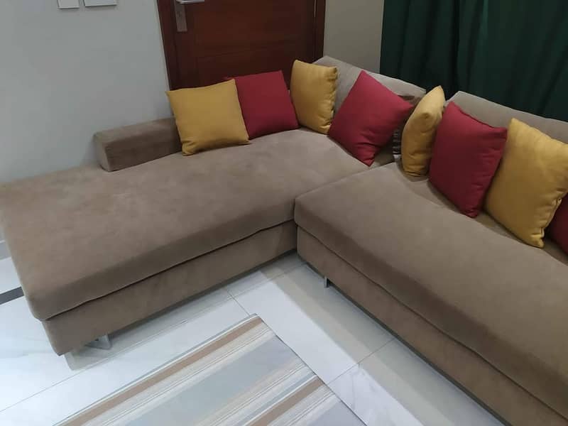 L Shape / Corner 7 Seater Prodoti Sofa Set by Interwood 1