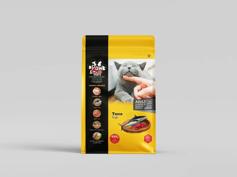 Cat Food - Paw & Tail | 1KG/450G Bag - Food for Adult Cats 4