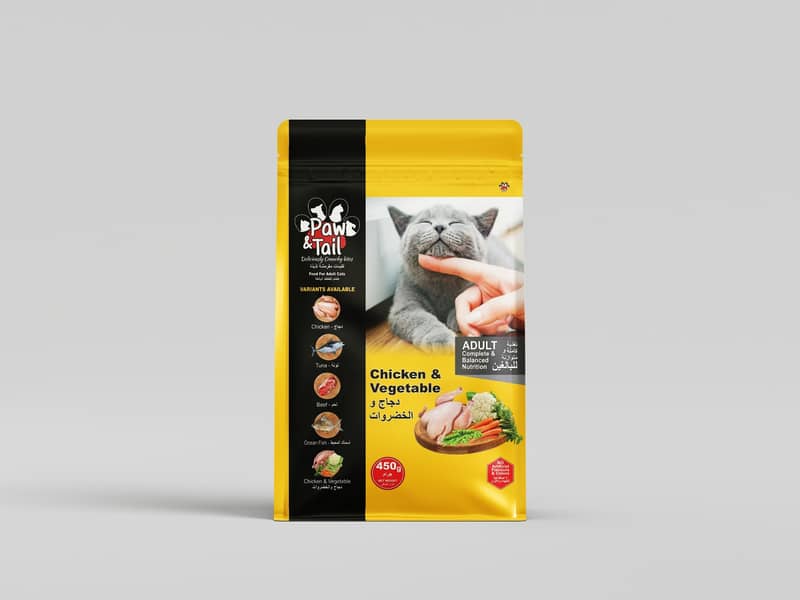 Cat Food - Paw & Tail | 1KG/450G Bag - Food for Adult Cats 6