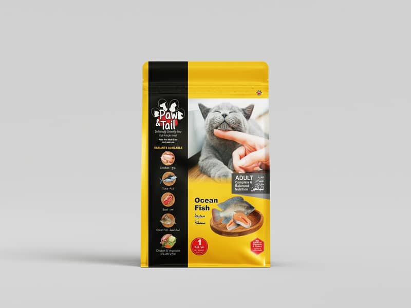 Cat Food - Paw & Tail | 1KG/450G Bag - Food for Adult Cats 8