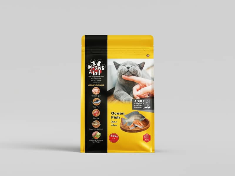 Cat Food - Paw & Tail | 1KG/450G Bag - Food for Adult Cats 5