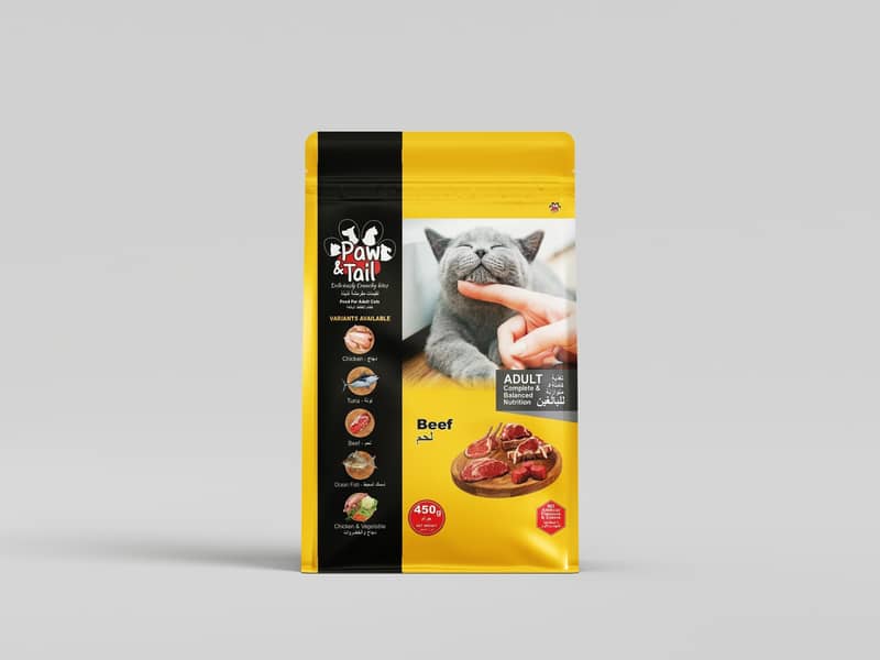 Cat Food - Paw & Tail | 1KG/450G Bag - Food for Adult Cats 9