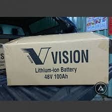 VISION Lithium Battery 48v 100Ah electronic box pack 5 years warranty