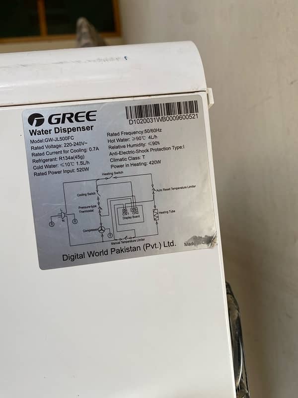 Gree water dispenser 3