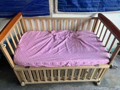 Baby Cot For Sale (Used but in Good Condition)