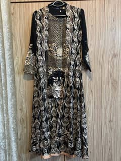 long gown with full heavy hand work new