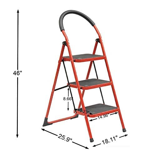 Folding Ladder, 2  steps Lader to 6 Steps Ladders Available 3