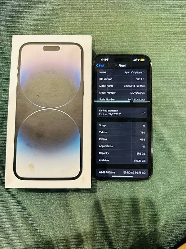 Iphone 14 pro max non pta fu 256gb space black 1