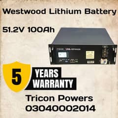 Lithium Battery Westwood 48V 100Ah Brand New Stock Available