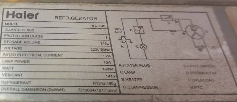 haier Refrigerator HRF- 340 4