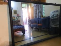 Mirror with iron frame