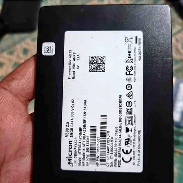 Micron 256GB Branded SSD 2.5" Good Condition 0