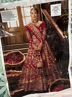 Reddish maroon Bridal Dress Unstitched New