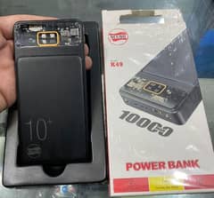 10k mAH power bank with 3 slots || free delivery