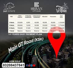 3 Marla Plot Files for Sale in City Venture District on Easy Installments