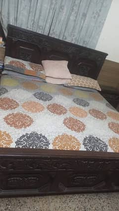 bed with side tables and dressing for sale wood and winboard making