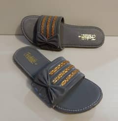 women's Bow slides