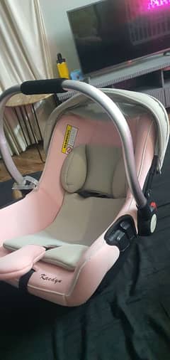 pink imported car seat