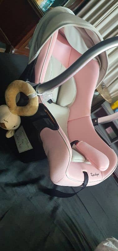 pink imported car seat 1