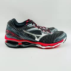 Mizuno Wave Creation 17 Mens  Black Red Silver Running Shoes Trainers