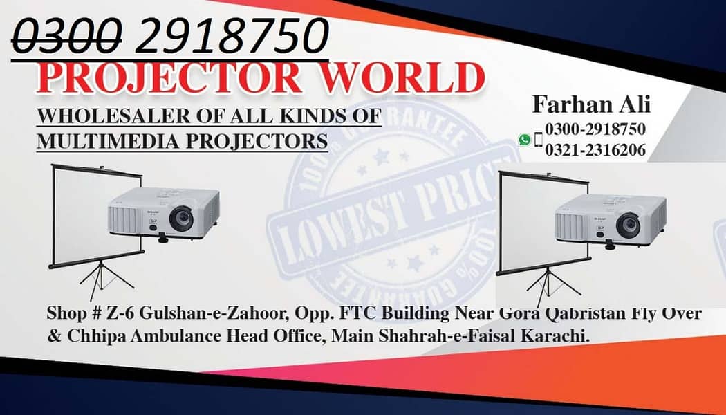 projectors for sale  o3oo 291875o 0