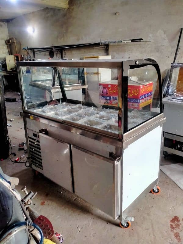 Salad Bar Display Counter Chiller for sale 2