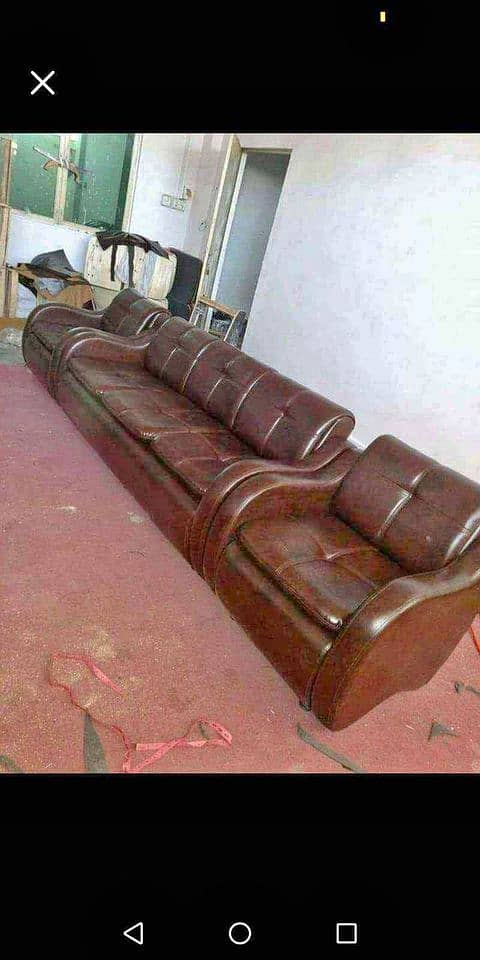 Leather Sofa| Office Sofas| Visitor Sofas| Sofas|Puffy Set 7