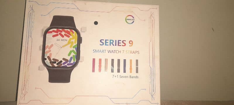 Amoled series 9 with 7 bands and original charger 2