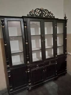 wooden showcase for sale