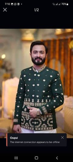 Mehndi Dress Prince Coat